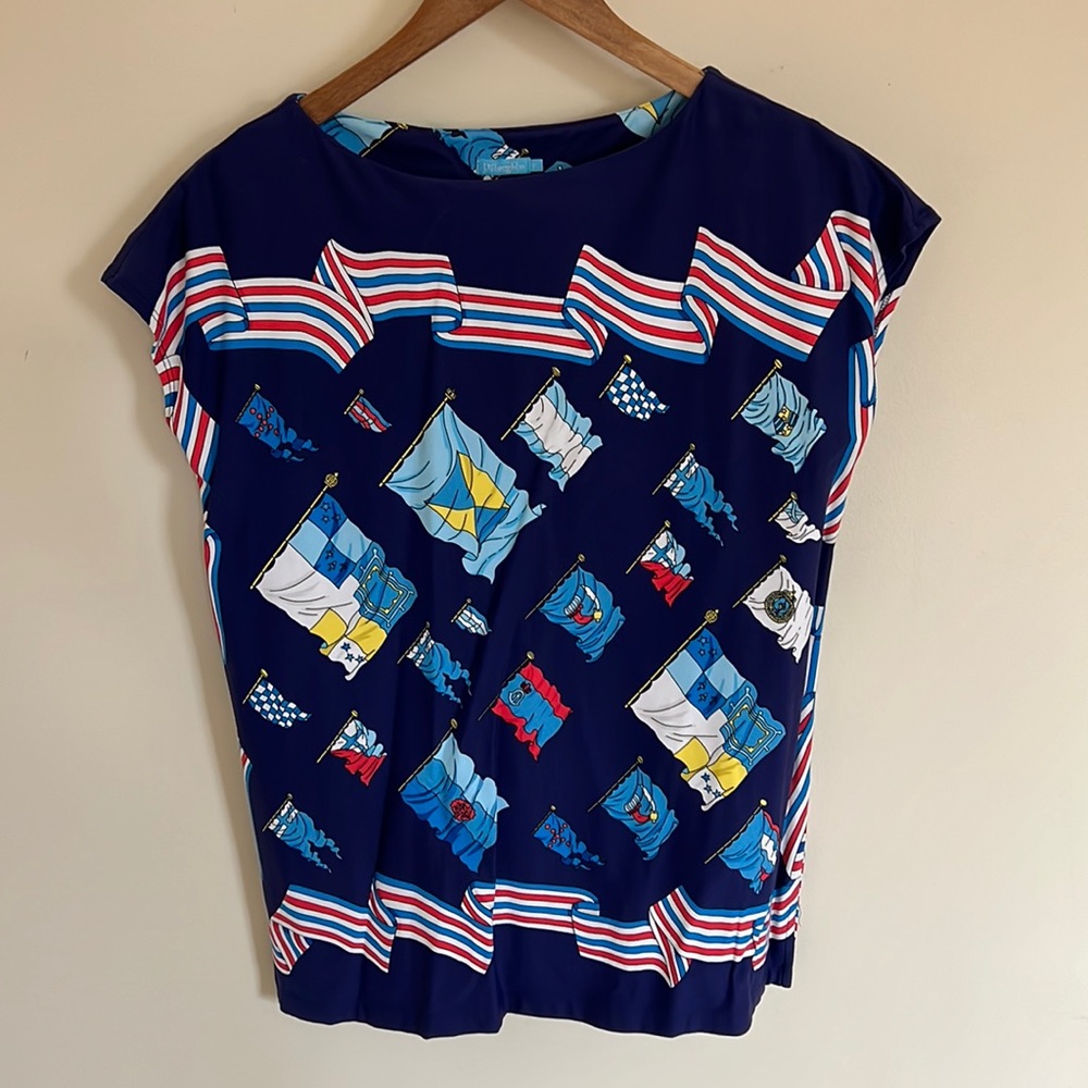 Nautical Cap sleeve top from J. McLaughlin